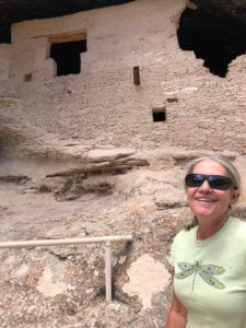 In front of the Cliff Dwelling